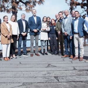 Le roi Felipe VI et la reine Letizia d'Espagne, rendent visite aux maires des communes touchées par l'incendie de forêt du Mirador de Chipeque, à Santa Ursula, Tenerife, îles Canaries, Espagne, le 24 octobre 2023. 