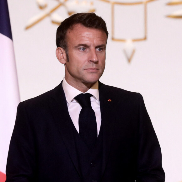 Il devait aussi se rendre en Cisjordanie pour rencontrer le président de l'Autorité...
Le président français, Emmanuel Macron lors de la réception réunissant des éducateurs et des clubs engagés dans l'insertion professionnelle par le sport au palais présidentiel de l'Elysée à Paris, France, le 23 octobre 2023. © Stéphane Lemouton/Bestimage 