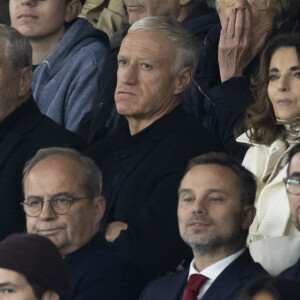 Didier Deschamps a fait le déplacement avec sa femme Claude
 
Jean-Claude Darmon, Didier Deschamps et sa femme Claude - People dans les tribunes lors du match de ligue des champions entre le PSG et l'AC Milan au Parc des Princes à Paris le 25 octobre 2023. © Cyril Moreau/Bestimage