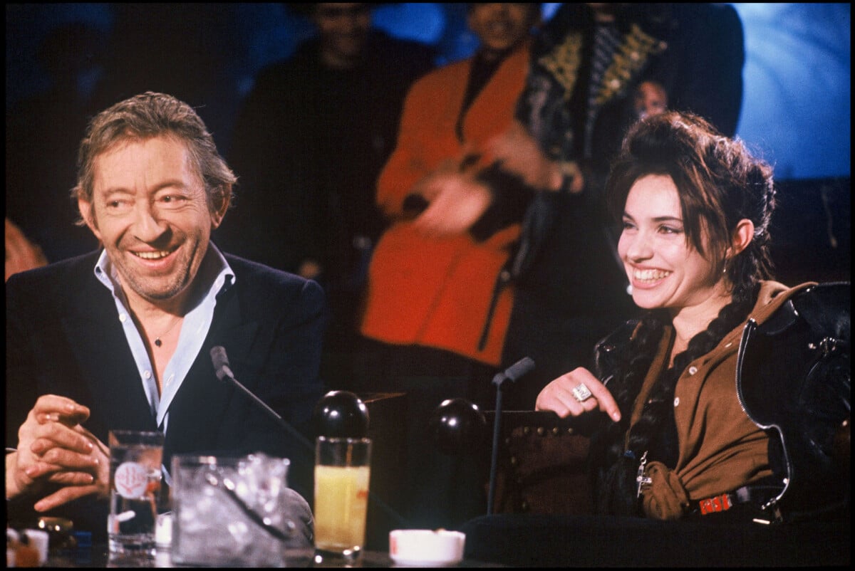 Photo Serge Gainsbourg et B atrice Dalle lors de l mission