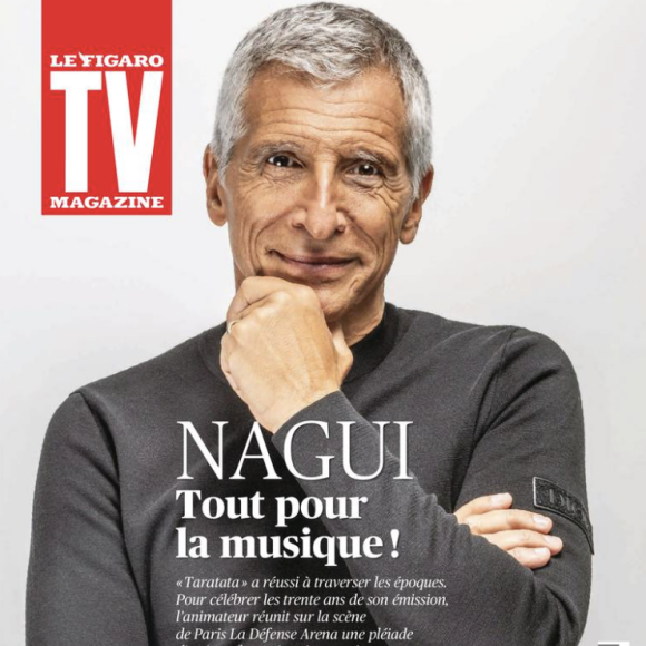 Couverture du nouveau numéro de "TV Magazine" avec Nagui, paru le 27 octobre 2023