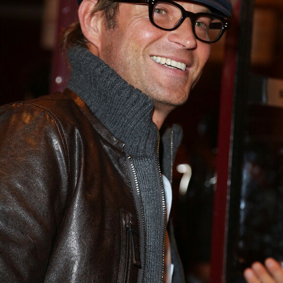 Laurent Delahousse - Arrivee des people a la generale de Muriel Robin "Robin Revient" au Theatre de la Porte Saint Martin a Paris, le 23 septembre 2013. 