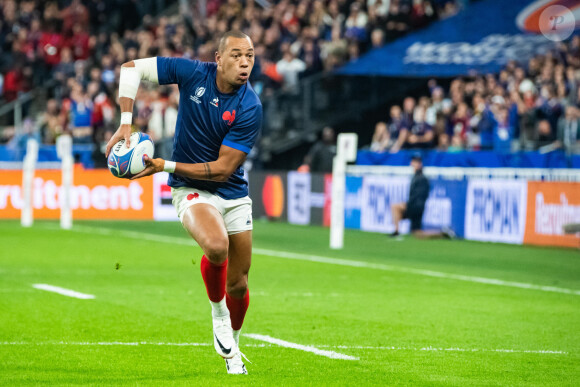 Gael Fickou (XV de France) - Coupe du Monde de Rugby France 2023 - Match de quart de finale "France-Afrique du Sud (28-29)" au Stade de France à Saint-Denis 15 octobre 2023. 