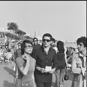 ARCHIVES - CLAUDE LELOUCH ET SA FEMME CHRISTINE AU FESTIVAL DE CANNES EN 1971  