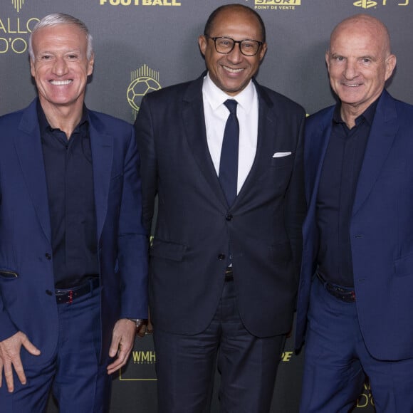 Didier Deschamps, Philippe Diallo, Guy Stéphan - Photocall de la 67ème cérémonie du Ballon d'Or au Théâtre du Chatelet à Paris le 30 octobre 2023. © Cyril Moreau/Bestimage