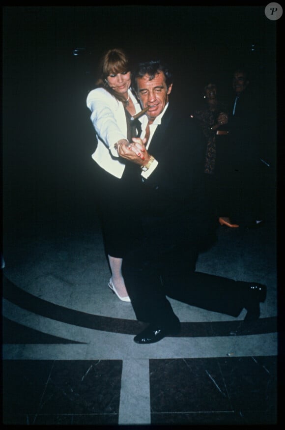 Jean-Paul Belmondo au mariage de sa fille Patricia Belmondo en 1986, la fille née de son couple avec Elodie Constantin