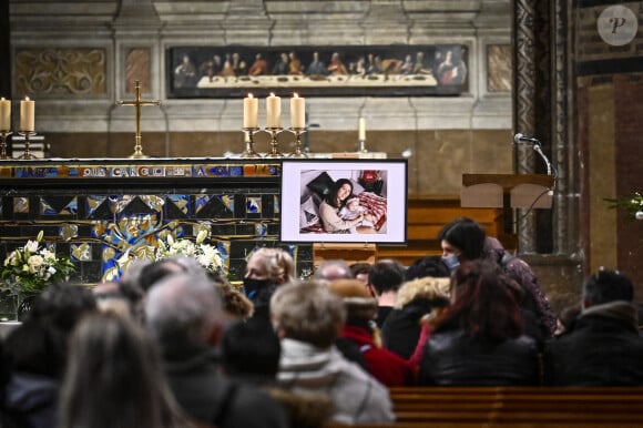 Un rassemblement religieux a lieu à la cathédrale d'Albi, France, le 8 janvier 2022, à l'initiative de la soeur et d'une amie de Delphine Jubillar. © Thierry Breton/Panoramic/Bestimage