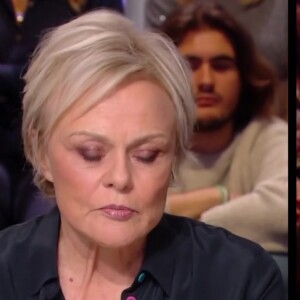 Muriel Robin et sa femme Anne Le Nen reçues chez Quotidien sur TMC, lundi 6 novembre 2023