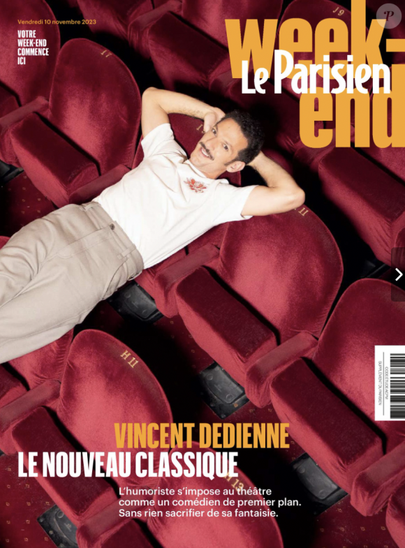 Vincent Dedienne en couverture du Parisien Week-end, le 10 novembre 2023