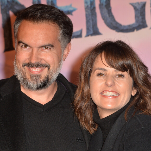 Maxime Chattam et sa femme Faustine Bollaert - Projection exceptionelle de "La Reine des Neiges 2 " au Grand Rex à Paris le 13 novembre 2019. © Veeren Ramsamy/Bestimage
