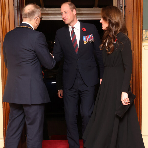 le prince William, prince de Galles, Catherine Kate Middleton, princesse de Galles - La famille royale assiste au Royal British Legion Festival of Remembrance au Royal Albert Hall à Londres le 11 novembre 2023. 