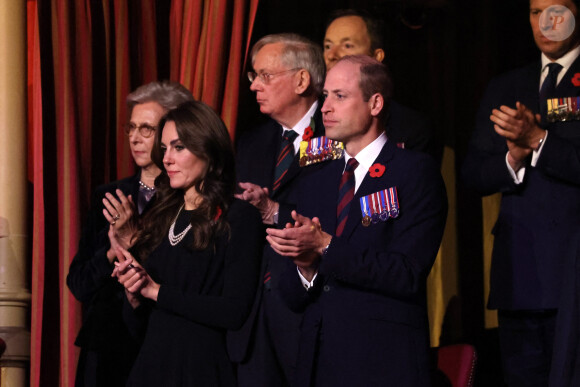 Kate Middleton, princesse de Galles, le prince William, prince de Galles - La famille royale assiste au Royal British Legion Festival of Remembrance au Royal Albert Hall à Londres le 11 novembre 2023. 