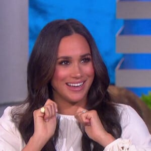 Meghan Markle sur le plateau de l'émission "The Ellen Show" à Los Angeles, le 17 novembre 2021. 