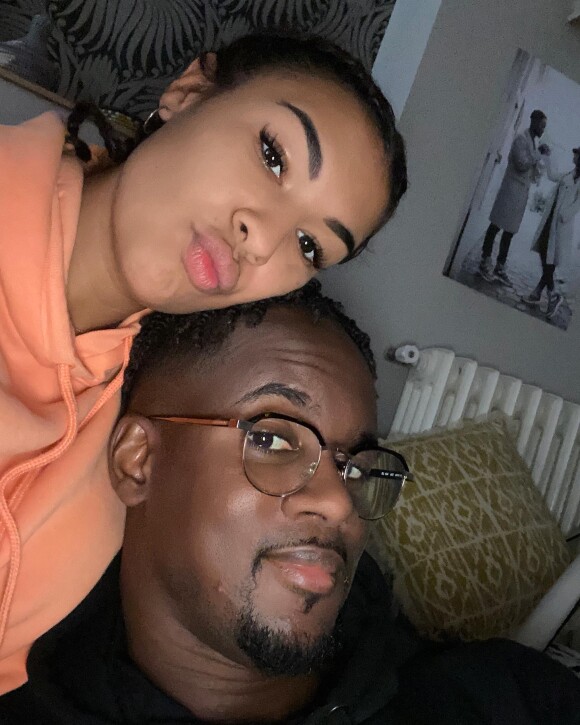 Black M et Léa Djadja sur Instagram. Le 27 décembre 2021.