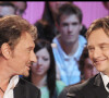 Les relations avec son père n'ont pas toujours été simples
Johnny et David Hallyday invités du "Grand Journal" sur Canal + en en octobre 2008.