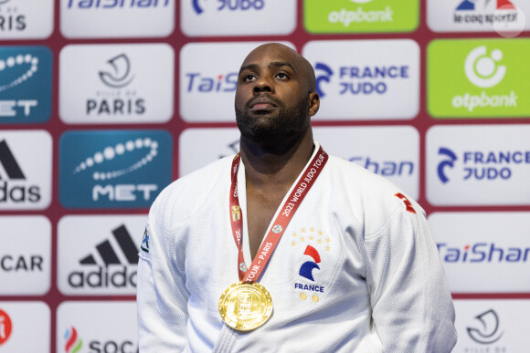Teddy Riner remporte le Paris Grand Slam pour la 7ème fois Medaillé d'Or à Paris en +100 kg - Tournoi international Judo Paris Grand Slam, le plus grand au monde à l'AccorArena à Paris le 5 février 2023 . © Jeremy Melloul/Bestimage