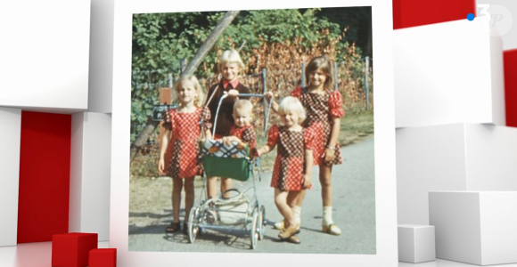 Anne-Elisabeth Lemoine jeune avec ses frères et soeurs. Une archive diffusée dans "Vivement dimanche".