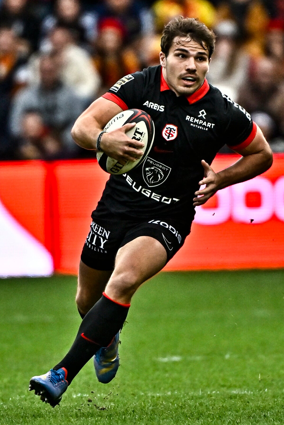 Photo : Antoine Dupont (st) Match de rugby du Top14 opposant le Stade ...