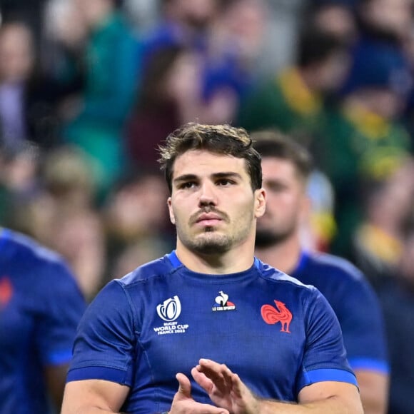 Antoine Dupont - Coupe du Monde de Rugby France 2023 - Match de quart de finale "France-Afrique du Sud (28-29)" au Stade de France à Saint-Denis 15 octobre 2023.