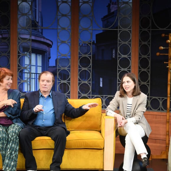 Véronique Genest, Daniel Russo, Messaline Paillet, Edouard Collin - Filage de la pièce "Révélations" au théâtre de Passy à Paris le 17 novembre 2023. © Coadic Guirec/Bestimage