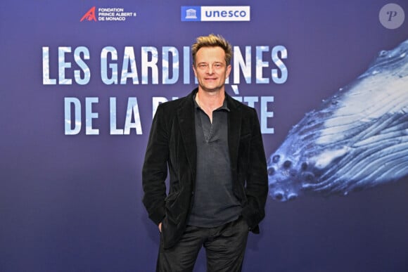 David Hallyday durant l'avant première mondiale au Grimaldi Forum à Monaco, le 9 février 2023, du film "Les gardiennes de la planète" réalisé par Jean-Albert Lièvre et raconté par J.Dujardin.