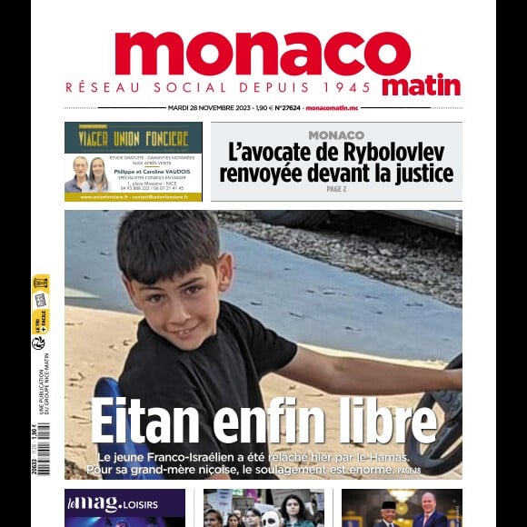 Monaco-Matin, 28 novembre 2023.