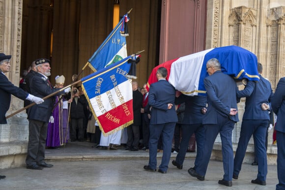 D'autres personnalités étaient présentes à cet événement.
Obsèques de Gérard Collomb en la cathédrale Saint-Jean à Lyon. Le 29 novembre 2023 © Bony / Pool / Bestimage