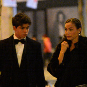 Exclusif - Inès Sastre fête ses 50 ans entourée de son fils Diego et d'une centaine d'invités au très select Travellers Club sur les Champs-Élysées à Paris le 21 Novembre 2023. 