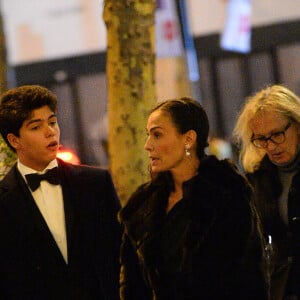 Exclusif - Inès Sastre fête ses 50 ans entourée de son fils Diego et d'une centaine d'invités au très select Travellers Club sur les Champs-Élysées à Paris le 21 Novembre 2023. 