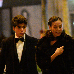Exclusif - Inès Sastre fête ses 50 ans entourée de son fils Diego et d'une centaine d'invités au très select Travellers Club sur les Champs-Élysées à Paris le 21 Novembre 2023. 