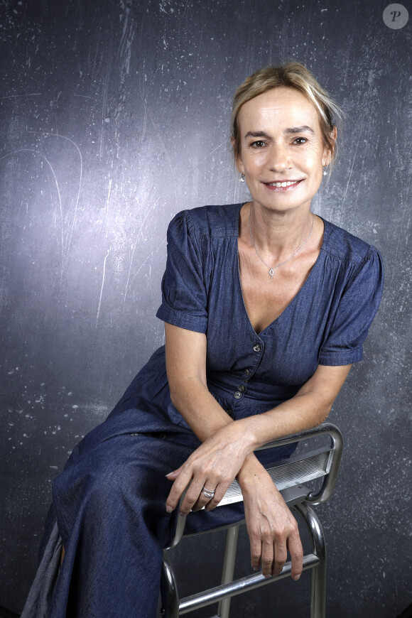 Exclusif - Portraits de Sandrine Bonnaire en marge de l'enregistrement de l'émission "Chez Jordan de Luxe" à Paris, le 2 octobre 2023.