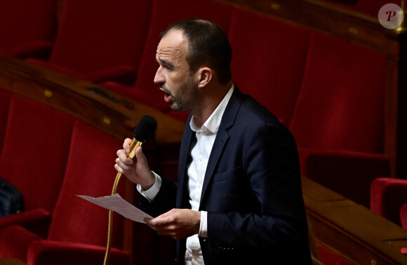 Manuel Bompard ( NUPES ) - Séance de questions à l'Assemblee Nationale à Paris, le jour des manifestations nationales contre la réforme des retraites, le 7 mars 2023. © Federico Pestellini / Panoramic / Bestimage