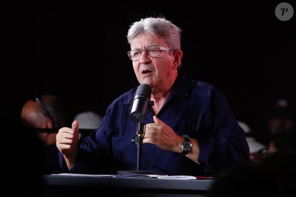 Jean-Luc Mélenchon à la fête de l'humanité 2023 Jour 1 à la base aérienne 217 de Brétigny au Plessis-Pâte, France, le 15 septembre 2023. © Christophe Clovis / Bestimage