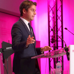 Il a également fait un discours.
Gabriel Attal (Ministre de l'éducation) - 10ème édition du Prix de la Femme d'Influence au musée de l'homme à Paris le 5 décembre 2023. © Bertrand Rindoff / Bestimage