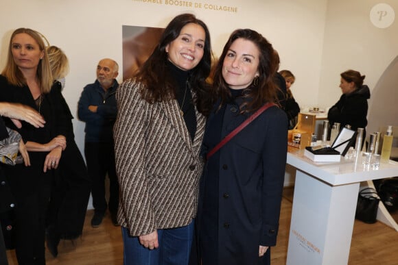 Exclusive - Anne Charrier and Juliette Delacroix lors du lancement du nouveau produit cosmétique de Chateau Berger (co-fondée par Lilou Fogli) à Paris le 6 décembre 2023.