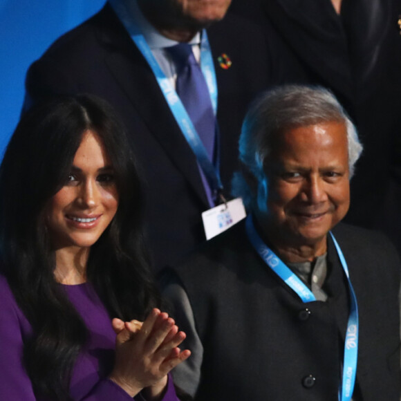 Meghan Markle, duchesse de Sussex, lors de la cérémonie d'ouverture du sommet "One Young World" au Royal Albert Hall à Londres. Le 22 octobre 2019 