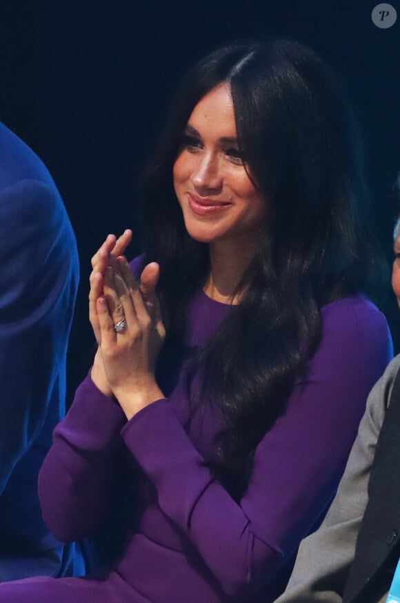 Meghan Markle, duchesse de Sussex, assiste à l'ouverture du sommet One Young au Royal Albert Hall à Londres le 22 octobre 2019 