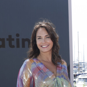 Exclusif - Julia Vignali sur le plateau de l"émission Télématin lors du 76ème Festival International du Film de Cannes, France, le 23 mai 2023. © Jack Tribeca/Bestimage 