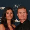 David Coulthard et sa femme lors de la soirée des Laureus World Action Sportsperson of the Year à Abou Dabi le 10 mars 2010