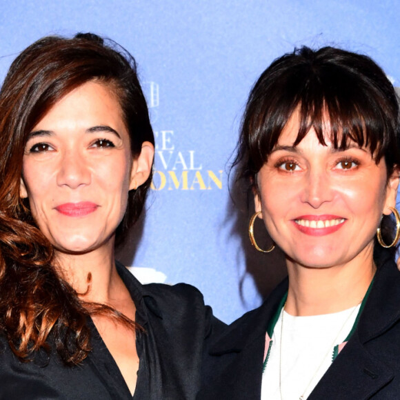 Mélanie Doutey et Anne Charrier lors de la soirée de clôture de la 3e édition du Festival Cinéroman à Nice, le 24 octobre 2021. © Bruno Bebert / Bestimage