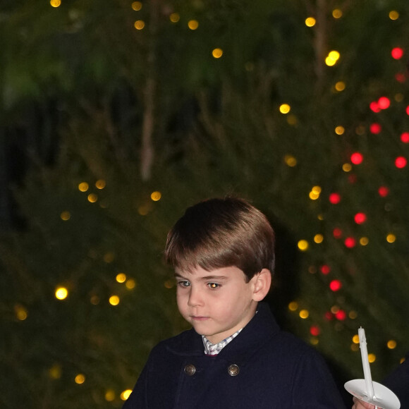 Le prince Louis de Galles, Le prince George de Galles - Traditionnel concert de Noël "Together At Christmas" à l'abbaye de Westminster à Londres le 8 décembre 2023. 