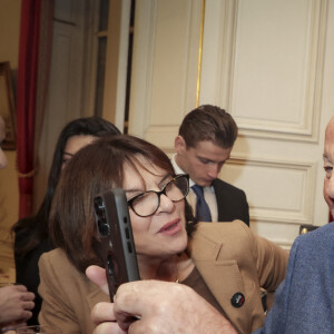 Exclusif - Massimo Gargia, Laurent Baffie - Soirée de lancement du nouveau magazine Entrevue que vient de racheter O. Harfouch au Sénat à Paris, France, le 6 décembre 2023. © Jack Tribeca/Bestimage