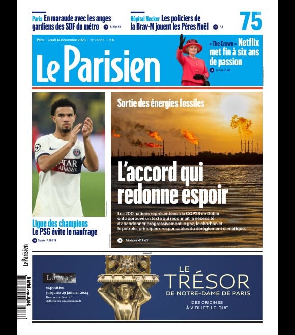 Le Parisien, 14 décembre.