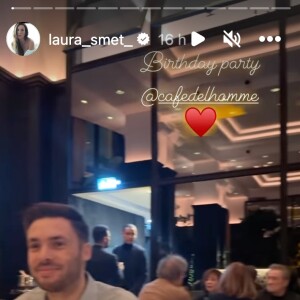 Laura Smet qui immortalise sur Instagram sa folle soirée d'anniversaire au Café de L'Homme à Paris.