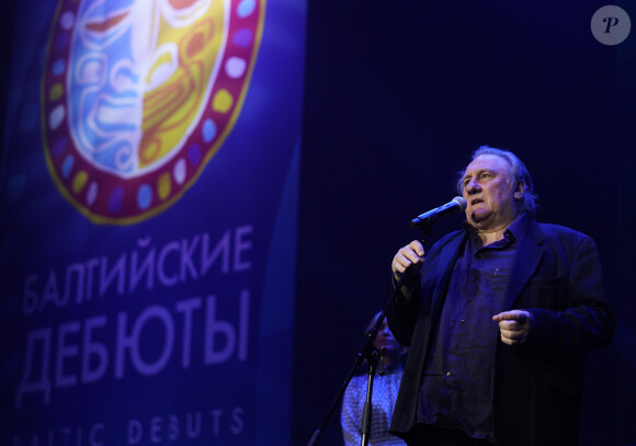 Gérard Depardieu au "Baltic Debuts Film Festival" à Svetlogorsk. Accompagné du réalisateur Arnaud Friley, qui présente son documentaire "My Uzbek Dream" avec Gérard Depardieu. Svetlogorsk, le 24 juillet 2021. 