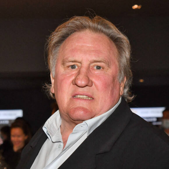 Gérard Depardieu lors de la soirée de clôture de la 3eme édition du Festival Cinéroman à Nice, le 24 octobre 2021. © Bruno Bebert / Bestimage 