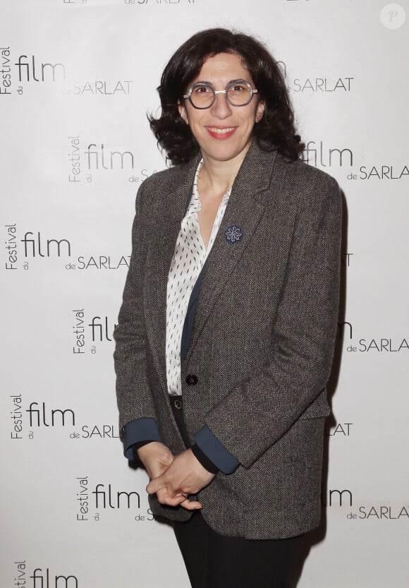 La ministre de la culture Rima Abdul Malak au festival du film de Sarlat pour assister à la projection de courts-métrages réalisés par des étudiants en école de cinéma, à Sarlat, France, le 11 novembre 2023. © Patrick Bernard/Bestimage