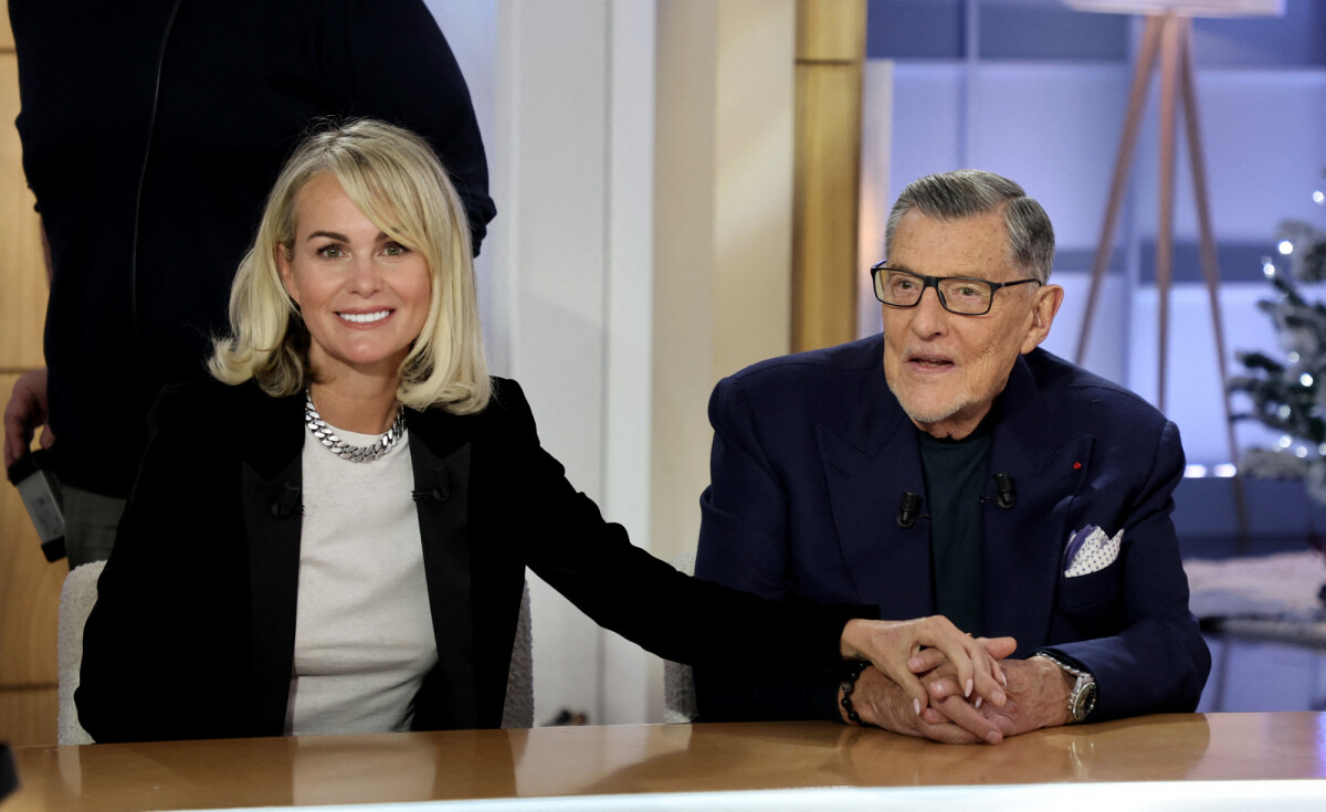 Photo Exclusif Laeticia Hallyday et Jean Claude Camus lors de l enregistrement de l émission