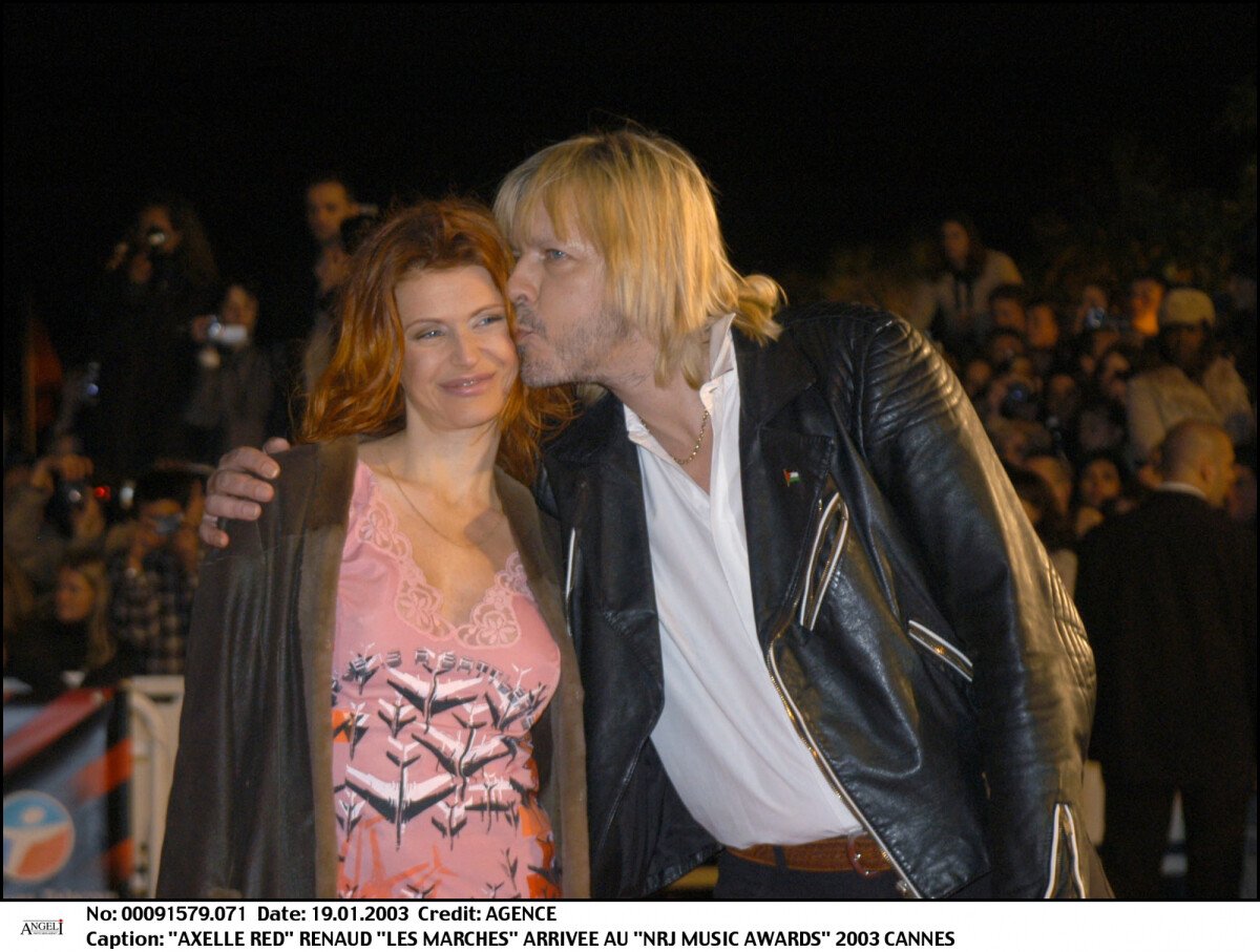 Photo Axelle Red et Renaud NRJ Music Awards à Cannes en 2003