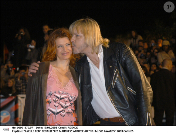 Axelle Red et Renaud - NRJ Music Awards à Cannes en 2003.